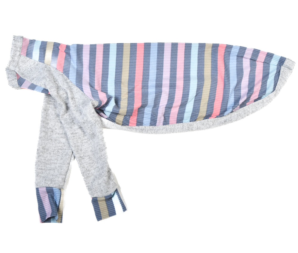 Pastel Stripe / Heather Gray T-shirt Pajamas