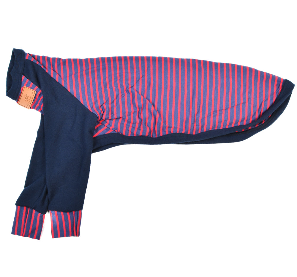 Red Blue Stripe / Navy T-shirt Pajamas