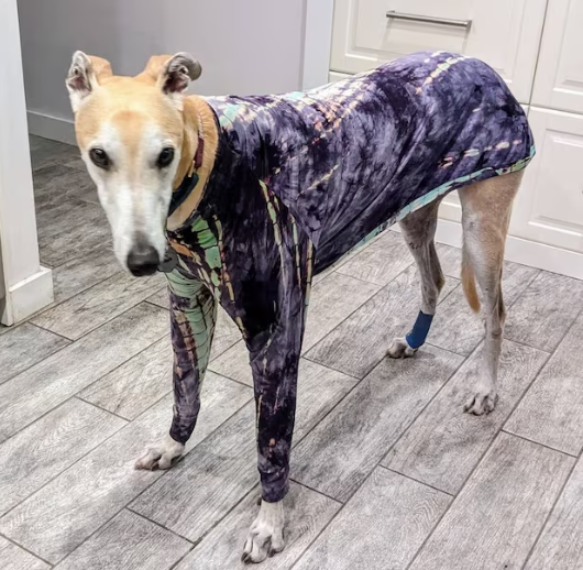 Purple Tie Dye Lightweight Pajama Shirt