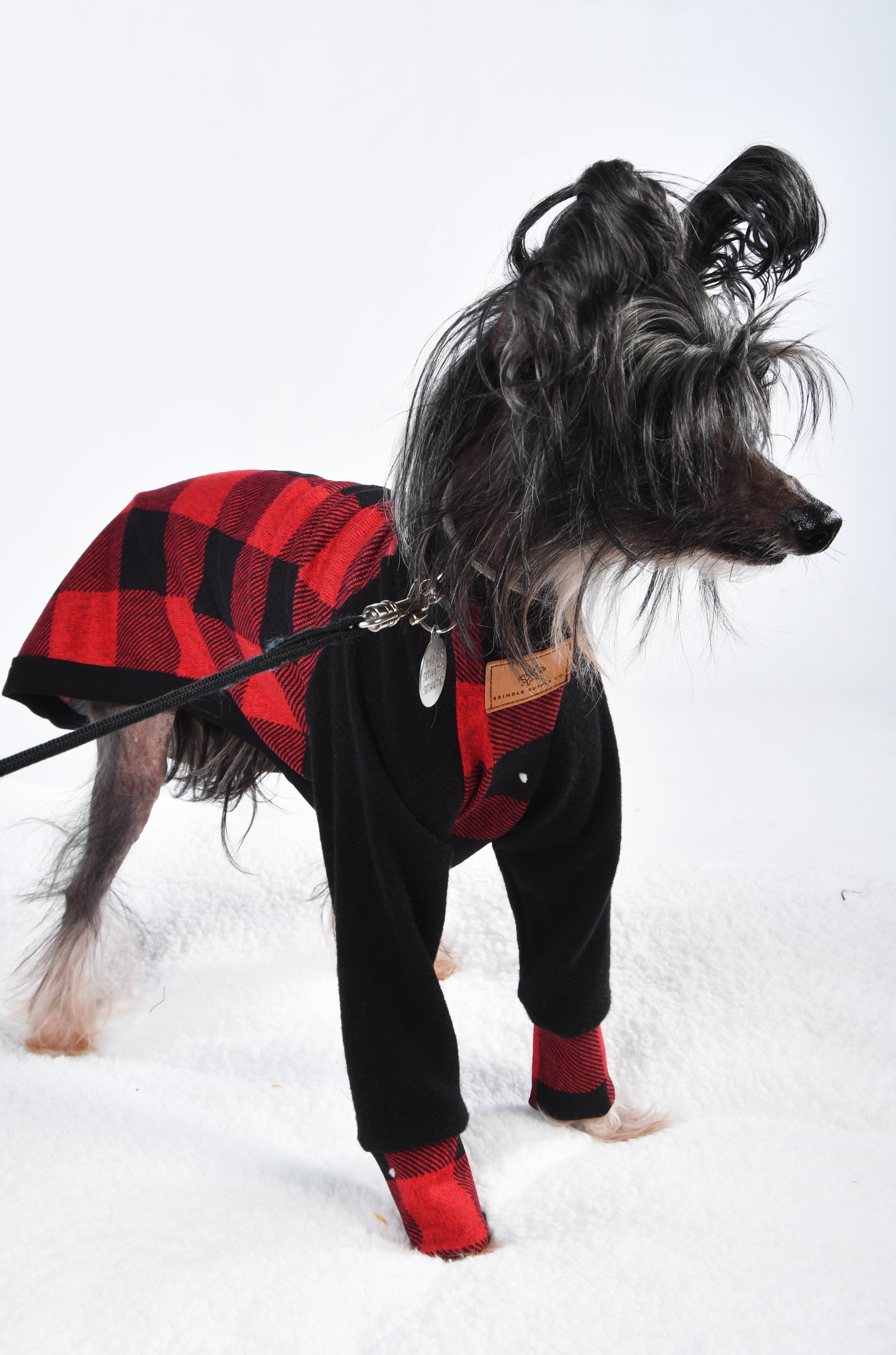 Buffalo Plaid / Black Lightweight Pajama Shirt